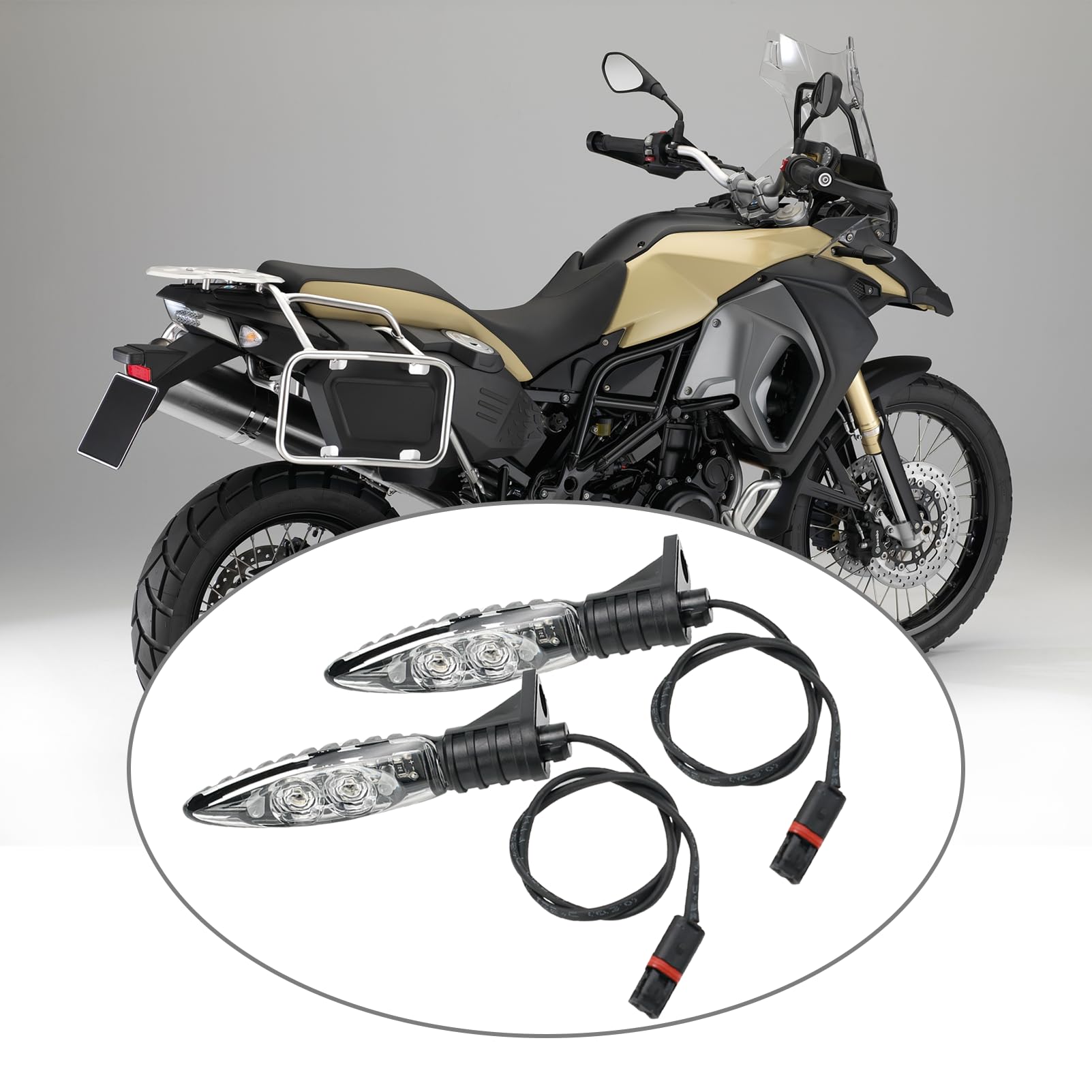 S1000RR HP4 F800GS R1200R R1200GS F650GS 63138522499 2 pacchi Indicatori luminosi adatti per motocicli