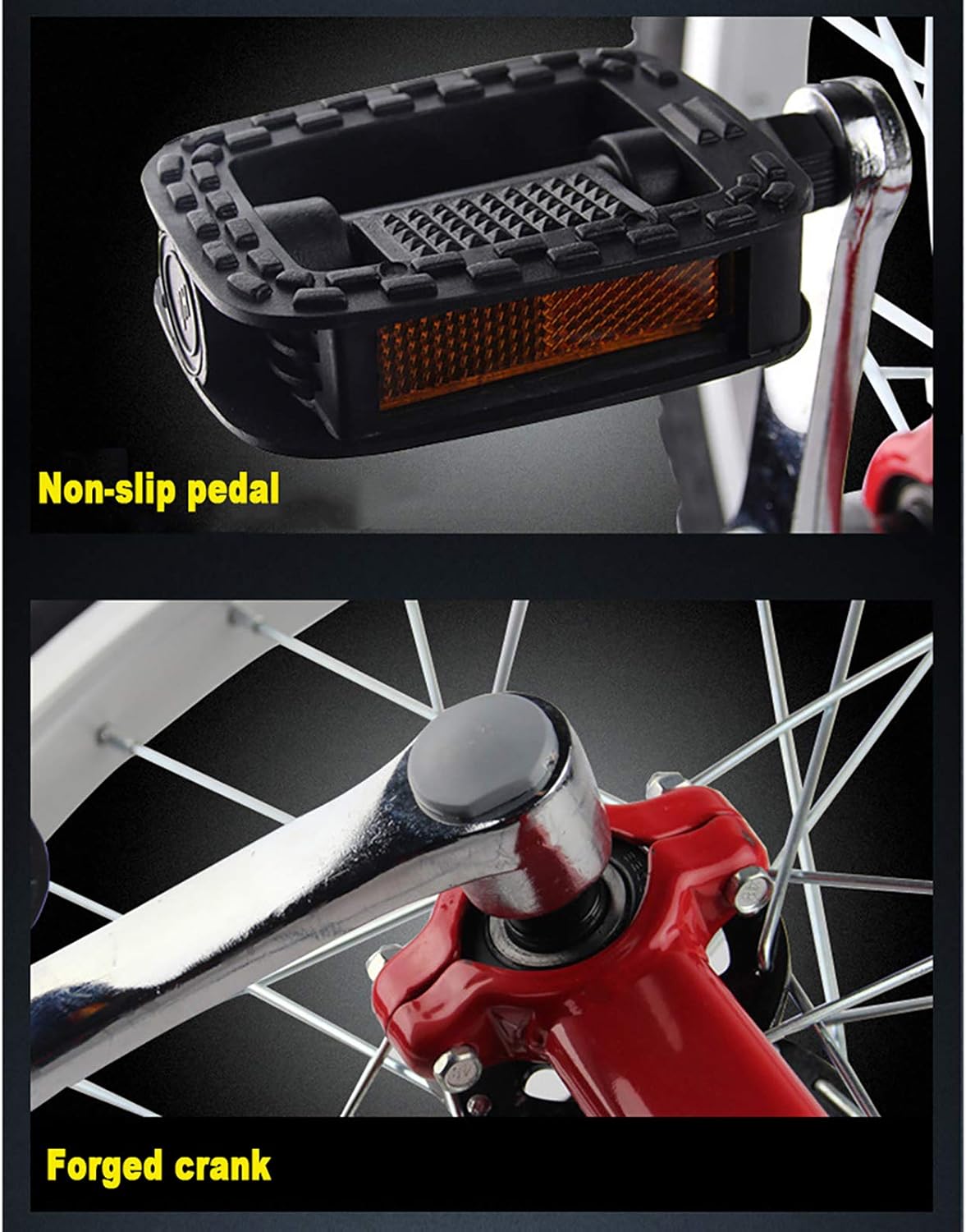 QWEASDF Unicycle, Unisex Heavy Duty Steel Frame and Alloy Wheel, 16-20 Inch Wheel with Alloy Rim, Non-Slip, Leakproof, Butyl Tire Wheel Cycling Outdoor Sports Fitness Exercise Health,Black,20″