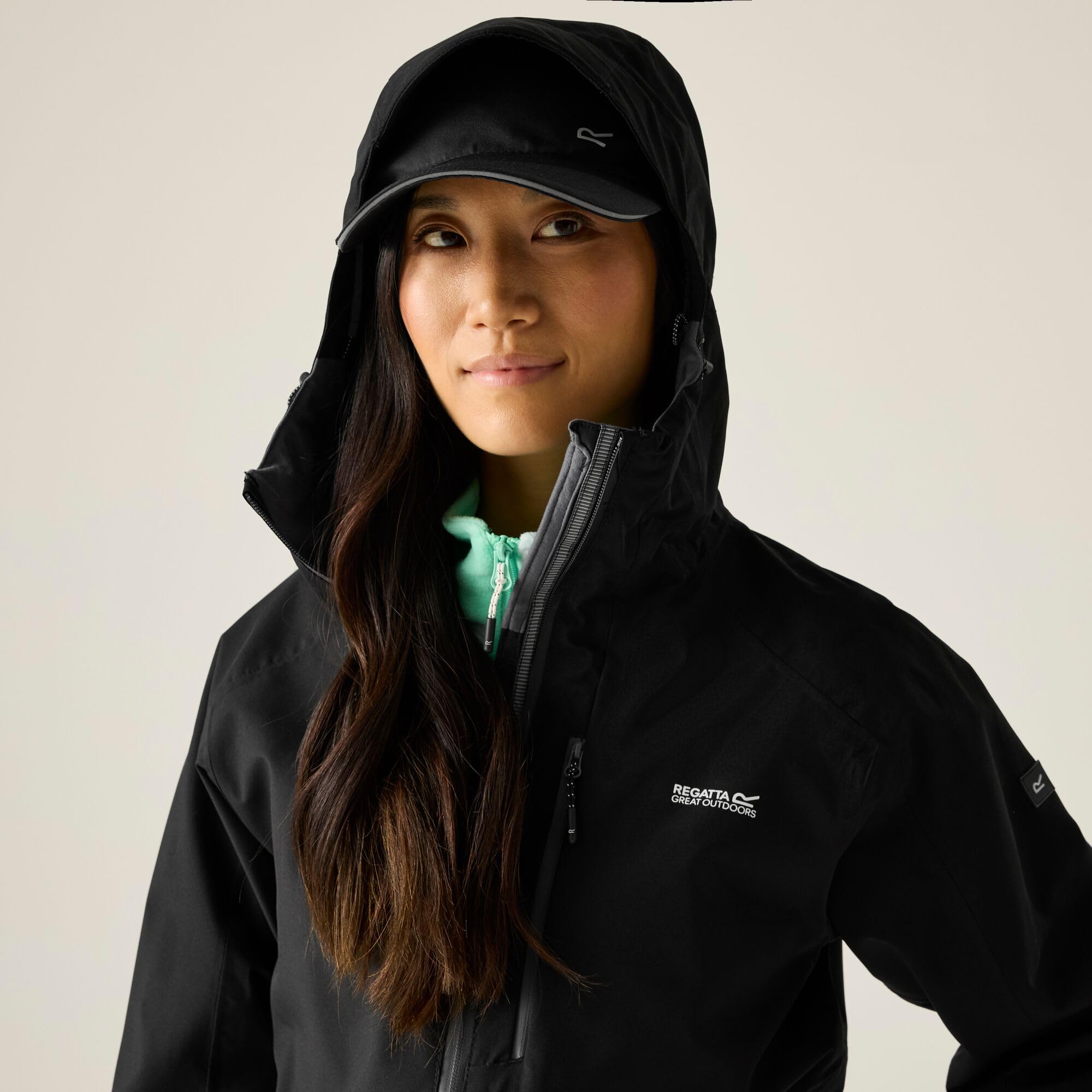 Regatta Ladies Birchdale Waterproof Durable Hooded Jacket Coat Giacca Impermeabile Donna