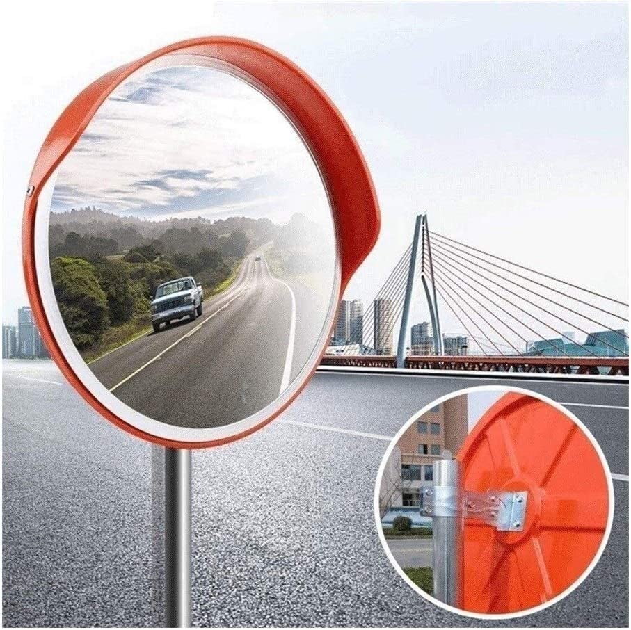 Miroir routier extérieur convexe de 60cm en PC avec miroir de sécurité réglable