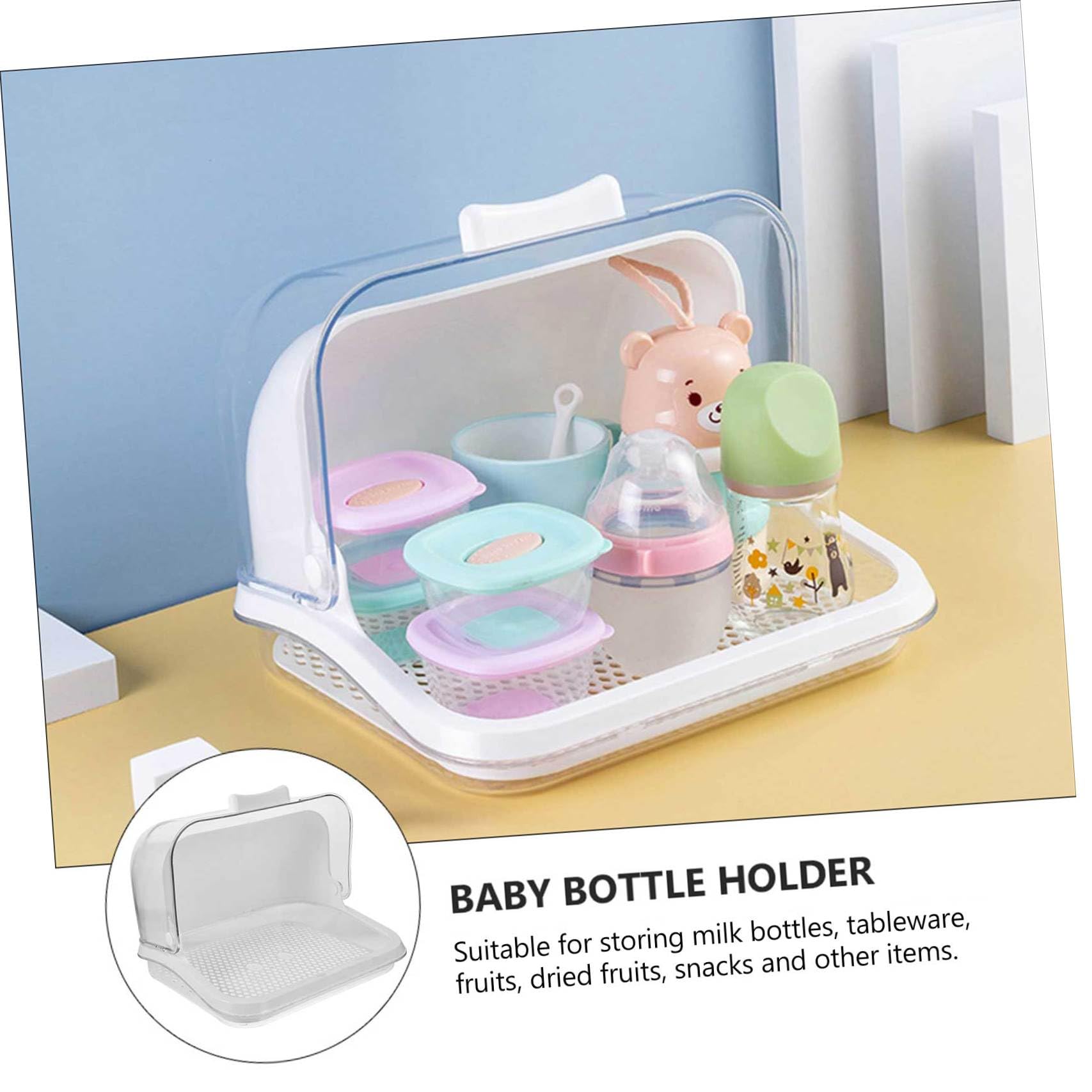 Caja de Almacenamiento para Biberones Tapa, PP Blanco, Secado