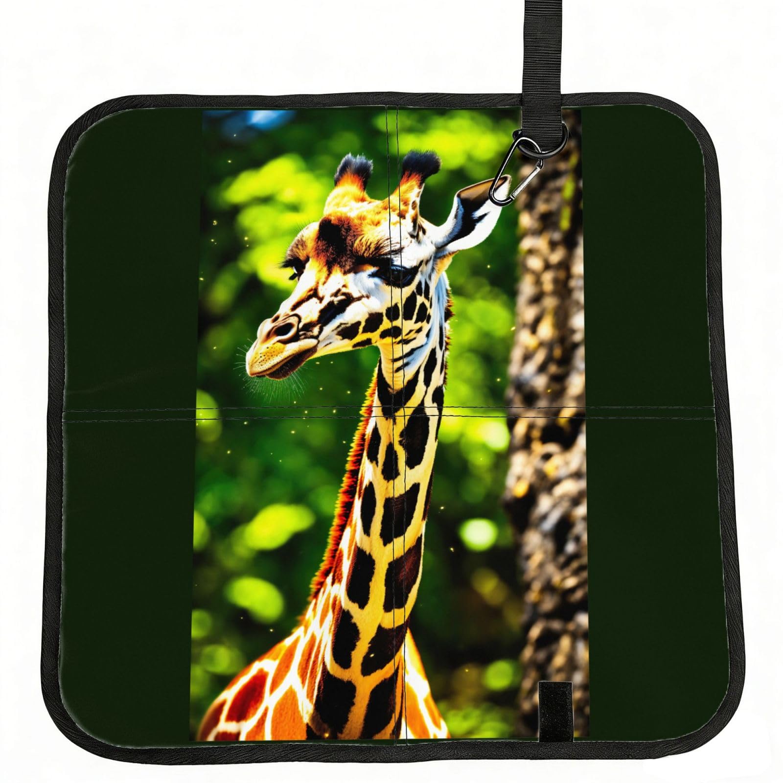 PPHGUT Clever Giraffe Print Foldable Seat Cushion Waterproof Portable Chair Pad Travel Outdoor Picnic Camping