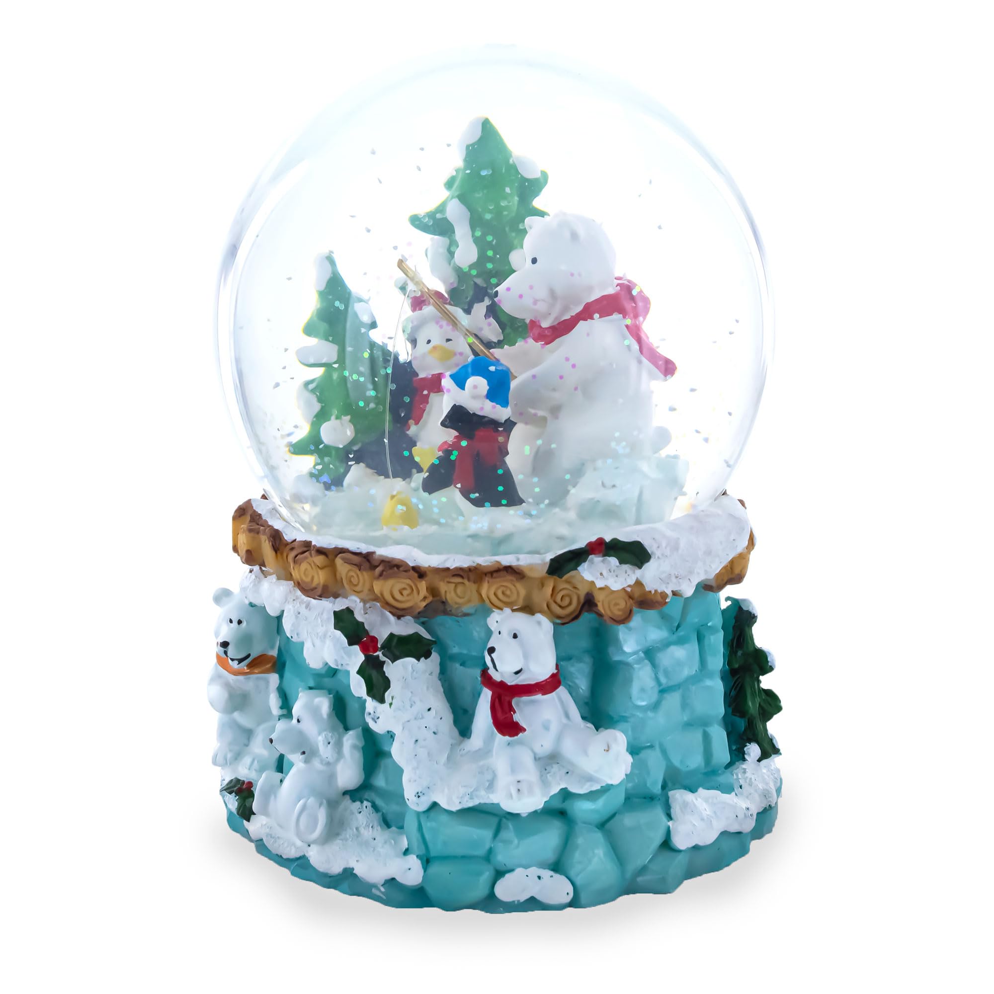 Boule à neige musicale Ours polaire