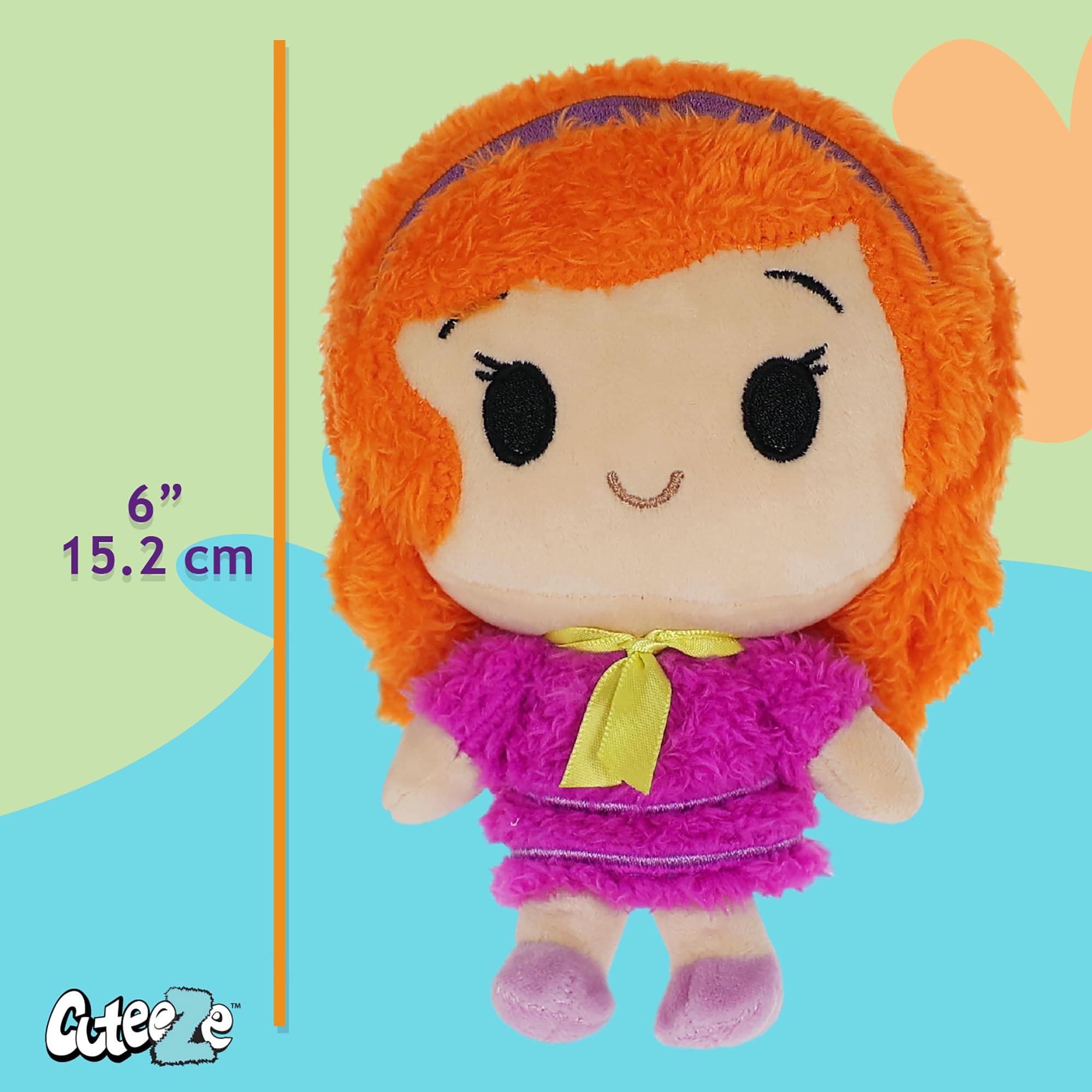 Kids Preferred Scooby-Doo Cuteeze Scooby Doo, Shaggy, Velma et Daphne Lot de 4 pièces pour bébés et Tout-Petits et Filles, 15,2 cm