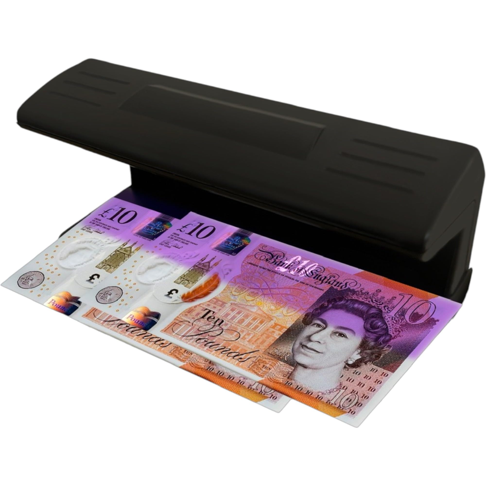Counterfeit Notes Money Detector - UV Bulb Light Fake Note Detector for All Businesses - Note Checker Easily Spots Fake Money Notes - Fraud Prevention Money Checker to Test ID - British Brand
