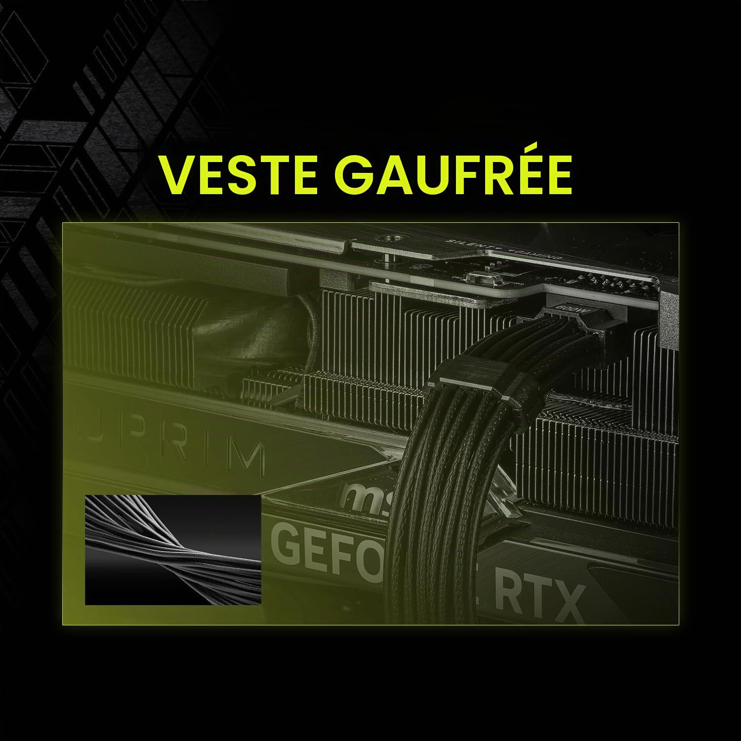 MSI MAG A850GLS PCIE5, Bloc d'alimentation Compact Gaming 850 W entièrement modulaire, 80+ Or, ATX 3.1 et PCIe 5.1 Ready, câble natif Double Couleur 12 V-2x6, Silencieux, câbles de Gaine en Relief