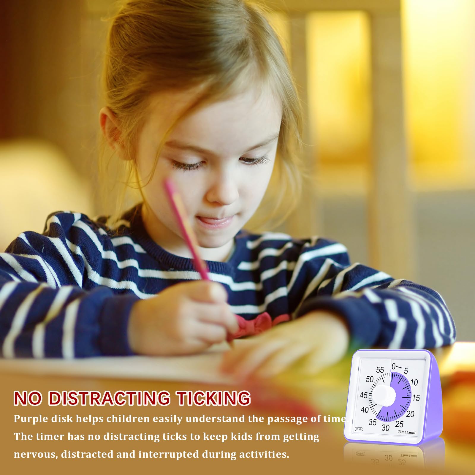 Visual Timer For Kids Adhd Aids Secura 60-Minute Visual Timer ...