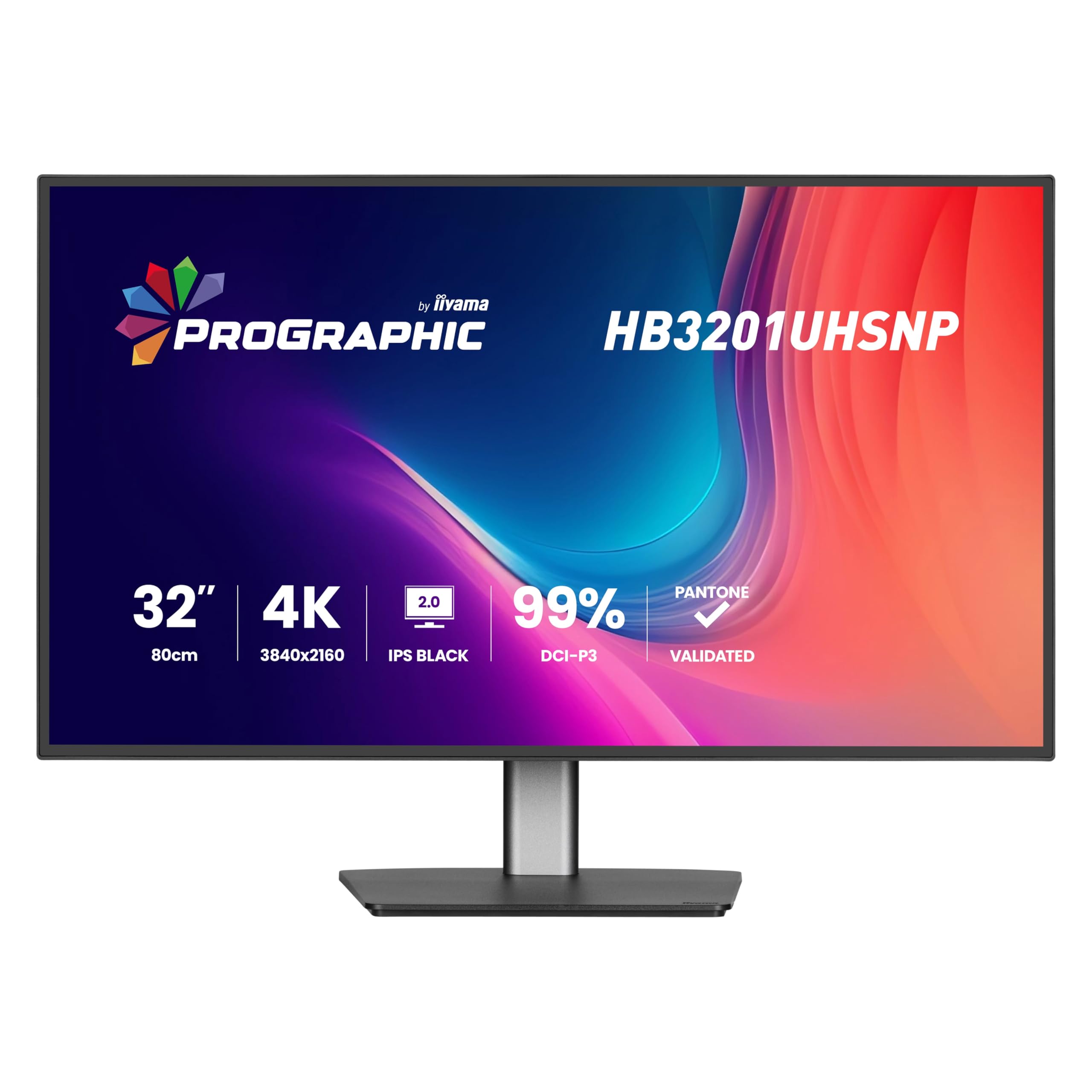 iiyama ProGraphic HB3201UHSNP-B1 32 IPS (DCI-P3 99%, sRGB 100%, Pantone Validated), UHD 3840x2160, 4ms, 1x HDMI, 1x DP, 1 x USB Tipo C 96W PD, DP-Out