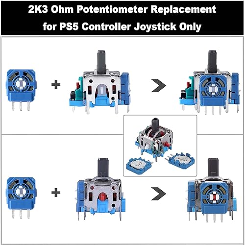Miniatura 4 de IKPEK 6 Pack Analog 3D Joysticks Replacement for PS5 Controller, Joysticks Part with Repair Screwdriver Kit for Playstation 5 DualSense Controller
