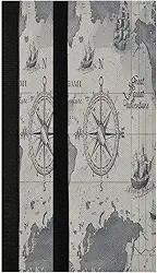 YETTASBIN Conjunto de 2 capas de maçanetas de geladeira com mapa do mundo, capas protetoras de maçanetas de cozinha, geladeira, micro-ondas, lava-louças, lava-louças