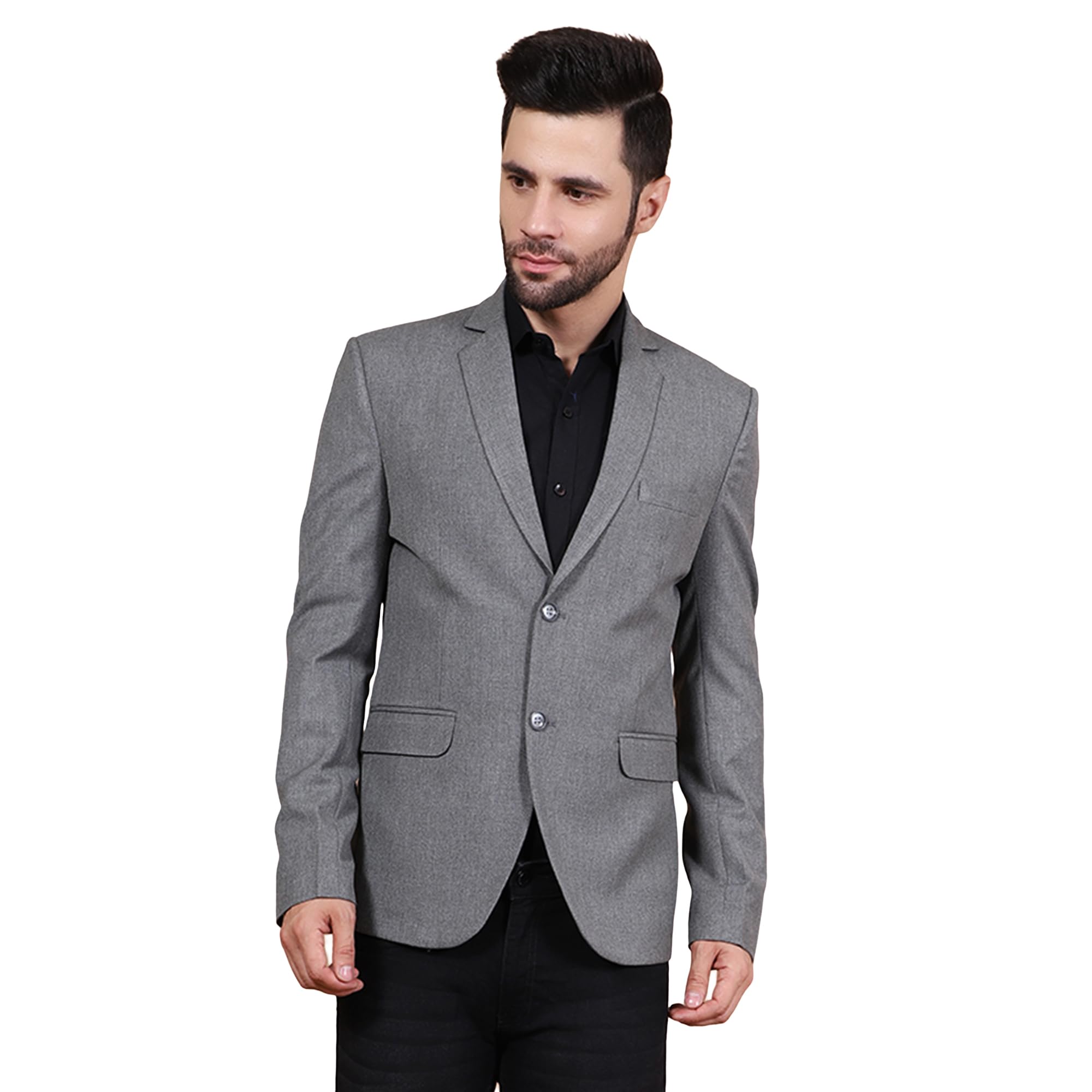 wintage Polyester Cotton Grey Blazer-picture-47