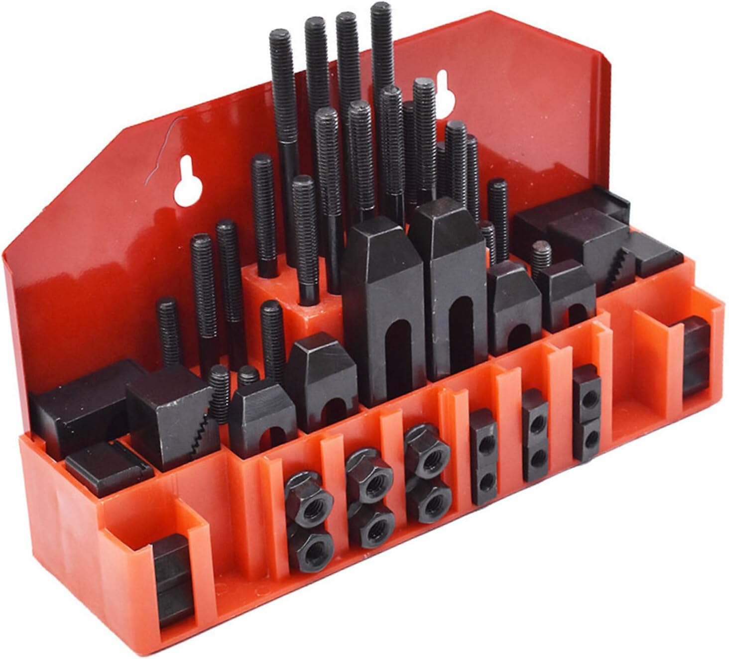 GXYWADY 7/16 Inch T-Slot Clamping Kit 3/8 Inch-16 Bolt Replacement for Bridgeport Mill with Plastic Storage Box 58 Pieces
