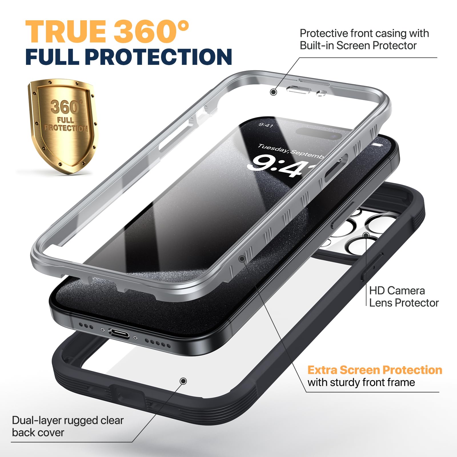 Diaclara for iPhone 15 Pro Case - Image 2