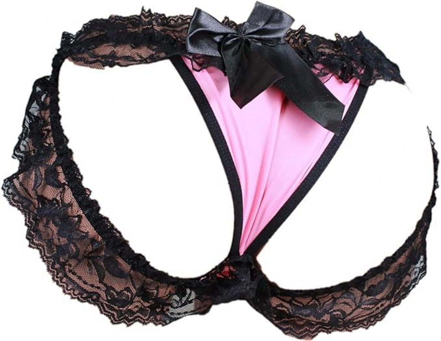 Men's Sissy Panties Femboy Lingerie Underwear Lace Bikini Briefs For Crossdresser,Comfortable For Daily Wear