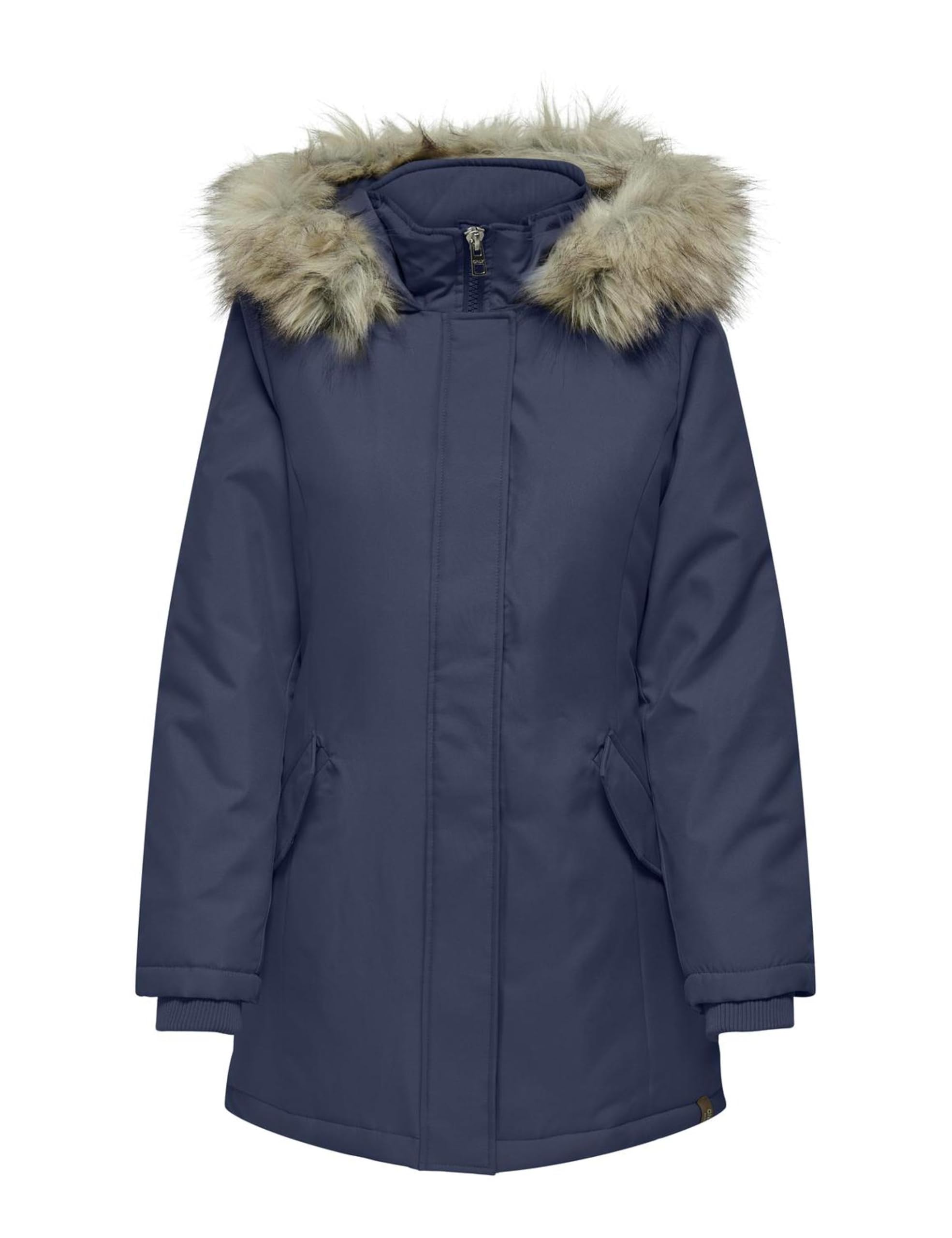 ONLY ONLNEWKATY Parka Mantel – Naval Academy/Nature Fur