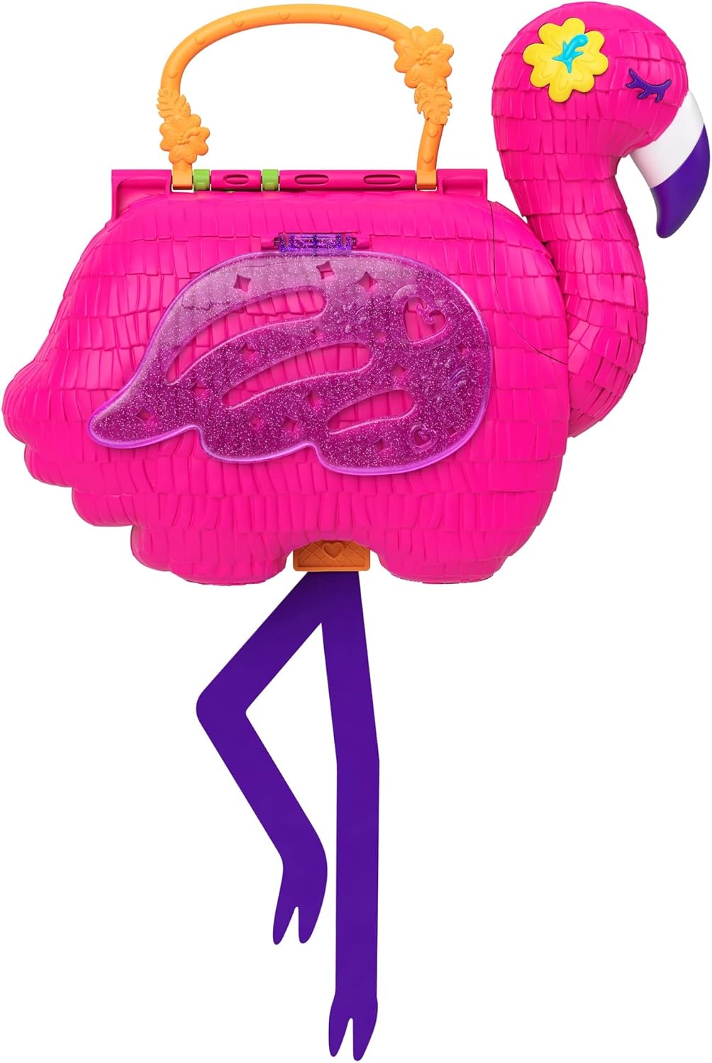 Polly Pocket Flamingo Party Large Compact, 26 Surprises (Including Margot & Friend Dolls), Pop & Swap Feature, 4 & Up - Image 5