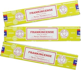 Yoruii Satya Nag Champa Frankincense Incense Sticks - 3 Packs