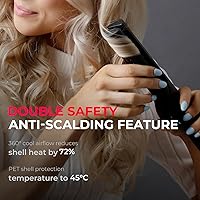 Vista 4 de TYMO Airflow 2.0 - Plancha rizadora de pelo 2 en 1, rizador de pelo 2 en 1, varita rizadora de 1.25 pulgadas para cabello largo y corto, doble