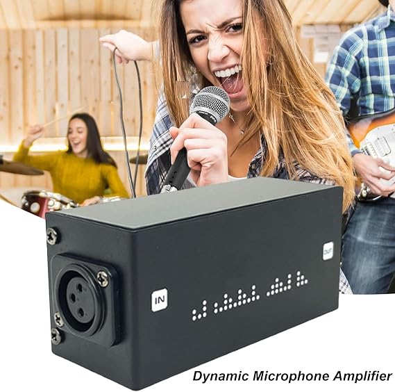 Audio Booster for Dynamic Active Direct Low Noise Microphone Preamplifier
