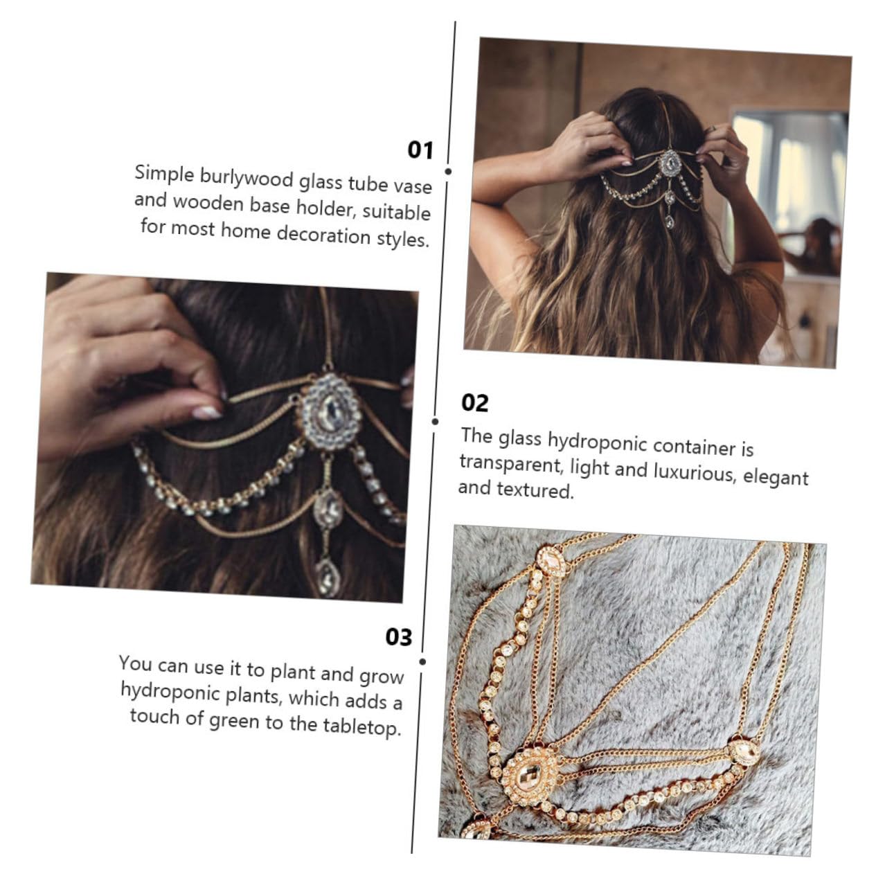 FRCOLOR 3stücke Ethnisches Haarband Mit Quasten Und Strass Goldfarbene Kopfbedeckung Für Hochzeiten Partys Und Besondere Anlässe Bequemes Haaraccessoire Für Damen Und Mädchen