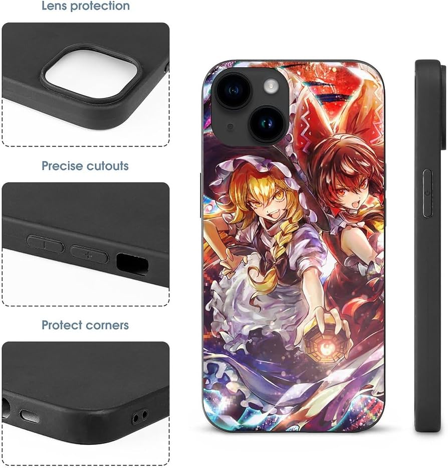 Amazon.co.jp: IPhone15 ケース 東方シリーズ 霧雨魔理沙 博麗霊夢