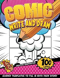 Comic Drawing Paper Pad Kids: Comic Strip Boards | Blank Coloring Books For Kids