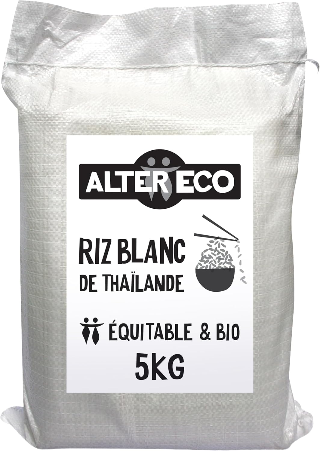 ALTER ECO - Riz Thaï Bio et Équitable 5 kg - Riz Équitable Origine Thaïlande - Prêt en 15 Minutes