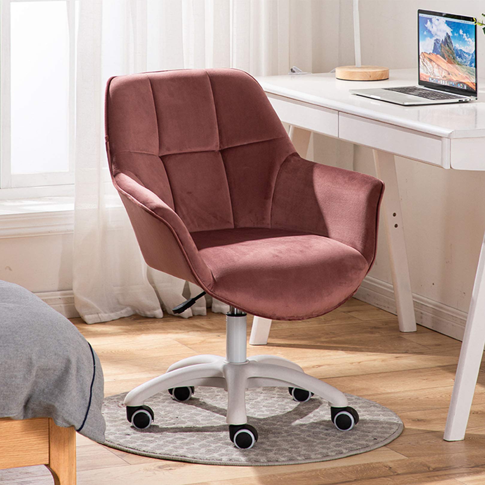 Obrotowe krzesło biurkowe, ergonomiczne krzesło kierownicze, aksamitne podnoszenie, obrotowe krzesło do pracy, domowe wielofunkcyjne krzesło biurowe z podłokietnikiem, do domowego biura
