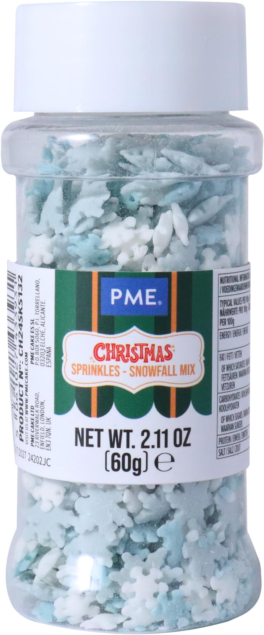 PMEChristmas Sprinkles - Snowfall Mix (2.1oz)