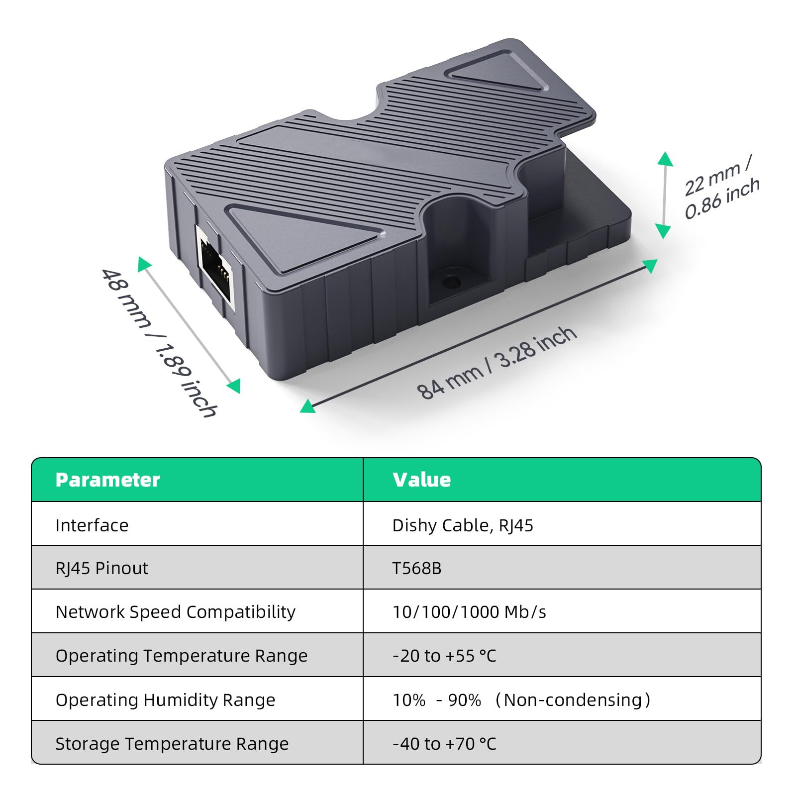 Convertitore RJ45 3 in 1 ripetitore di tensione di potenza per connessione di rete stabile e convertitore Ethernet multi-tensione Internet migliorato