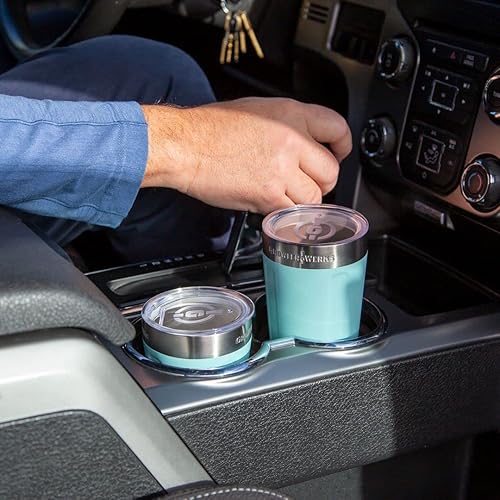 Miniatura 4 de GrowlerWerks Vaso uPint apilable con aislamiento al vacío, incluye tapa extraíble, mantiene el café caliente, la cerveza fría, forma económica para