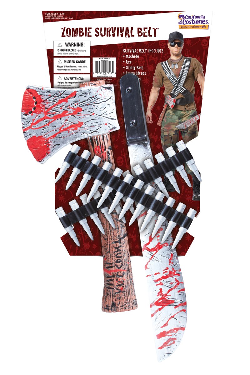 California Costumes Men's Zombie Hunter Kit