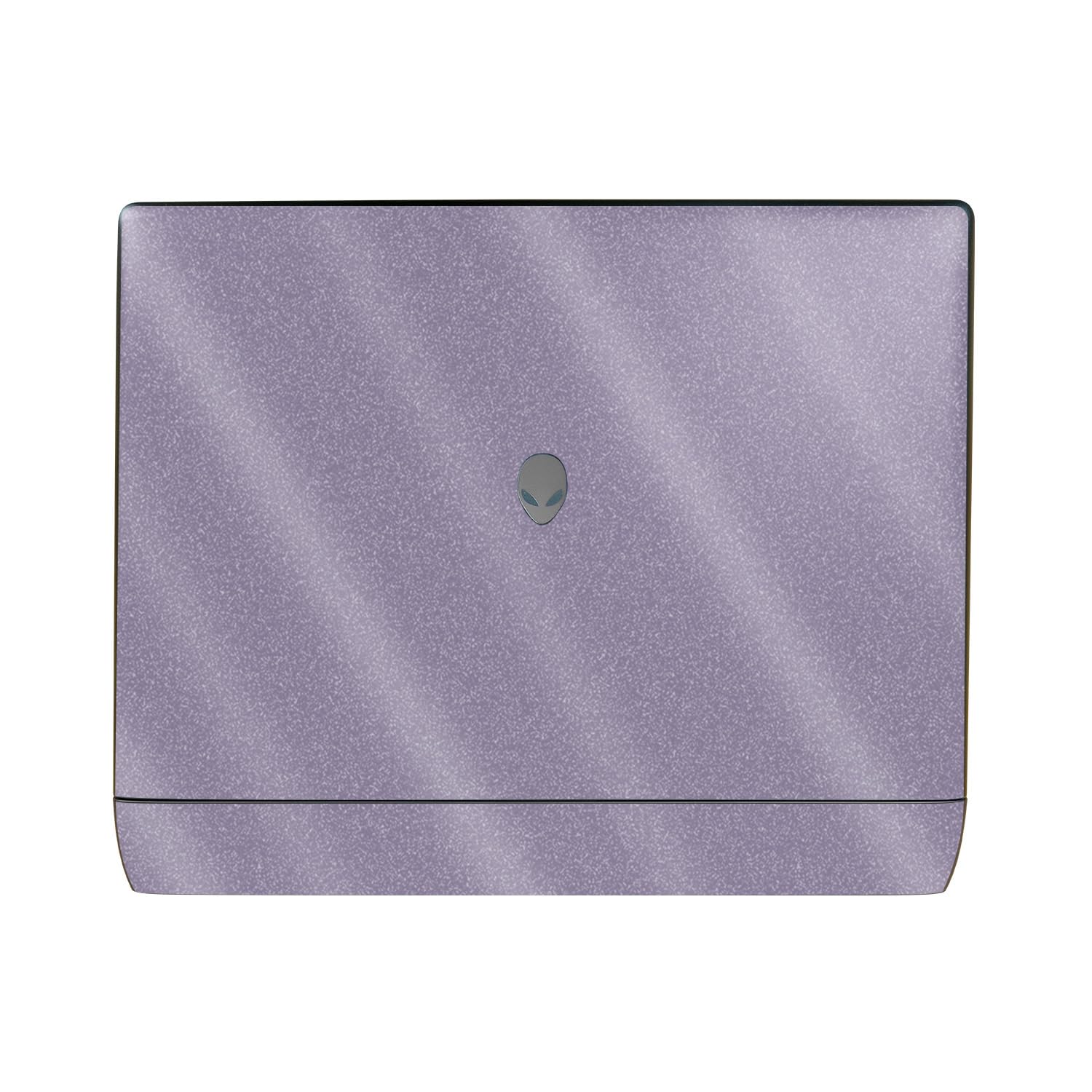 Glossy Glitter Laptop Skin Compatible with Alienware 16 Area-51 (2025) - Solid Lavender - Premium 3M Vinyl Protective Wrap Decal Cover - Easy to Apply | Crafted in The USA by MightySkins