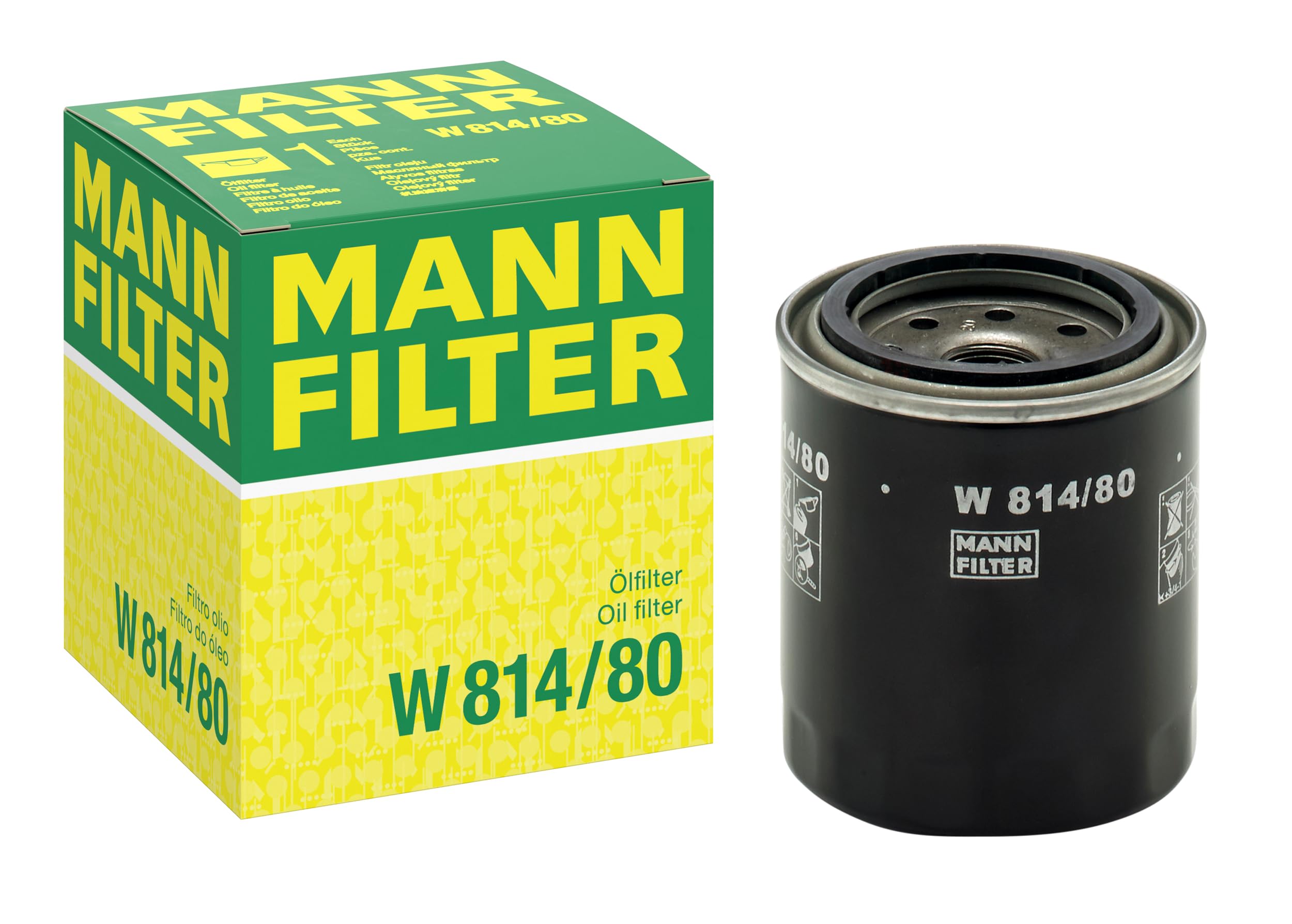 MANN-FILTER W 814/80 Ölfilter - für Pkw + Transporter
