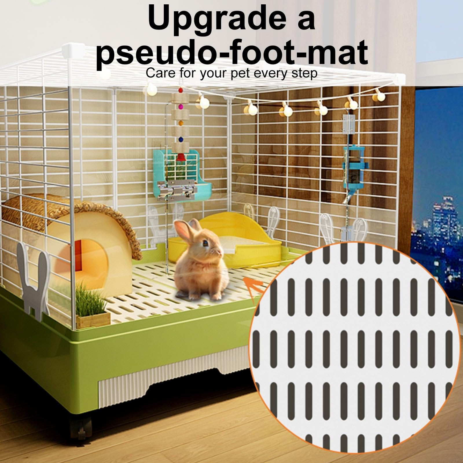 Gabbia per piccoli animali, conigliera, habitat interno per porcellini d'India, furetti, cincillà e gattini