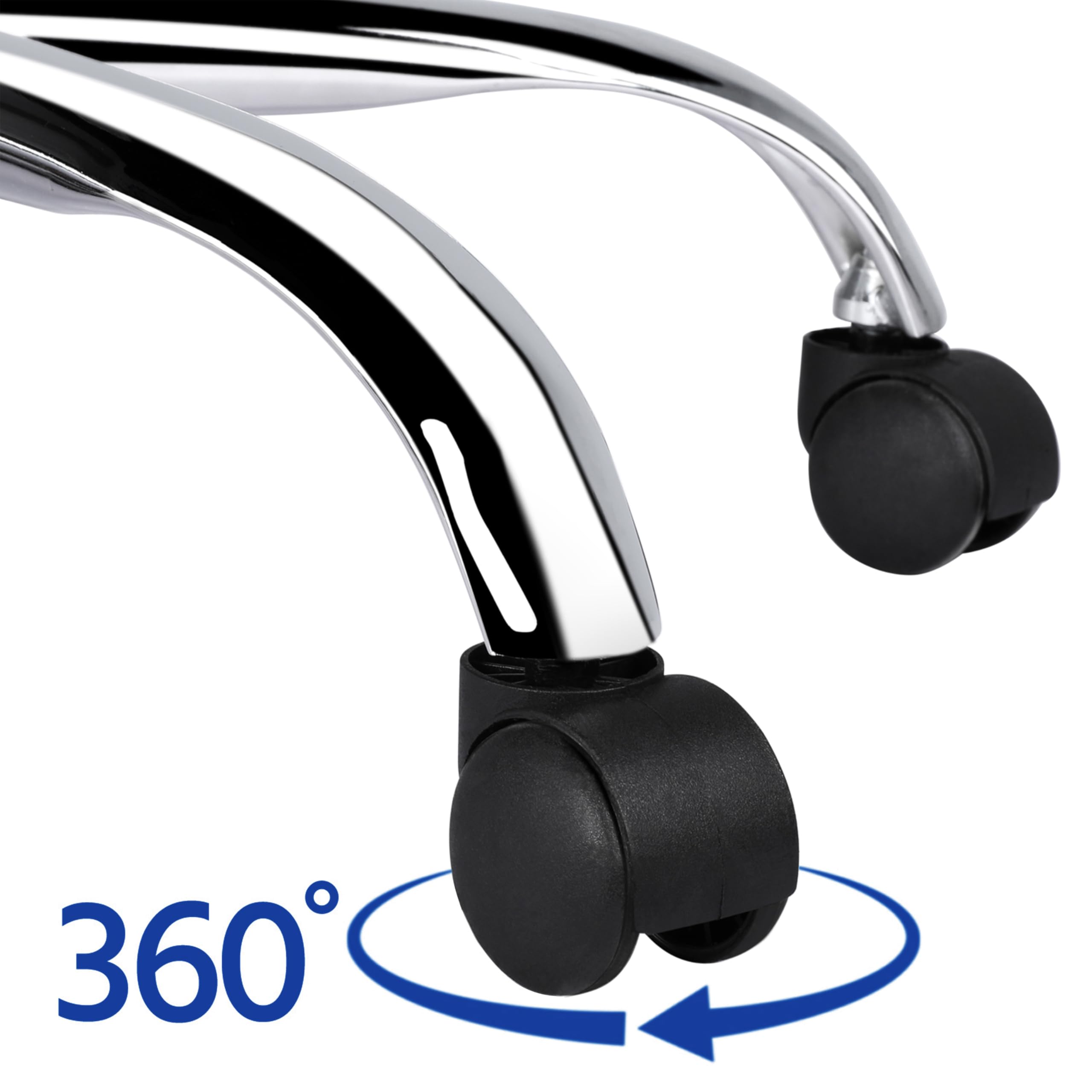 Sedia Ufficio Ergonomica Sedia da Scrivania Girevole Inclinabile in Rete Traspirante Schienale Alto Imbottita Altezza Regolabile con Braccioli e Rotelle Portata di 135kg Nera