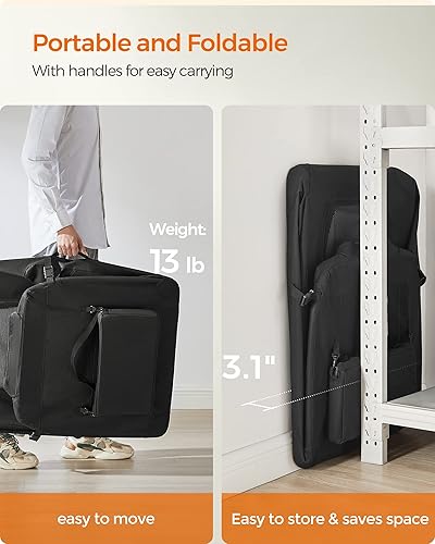 Miniatura 3 de Feandrea Jaula para perros, jaula plegable para mascotas, XXXL, jaula suave portátil para perros, tela Oxford, malla, marco de metal, con asa,