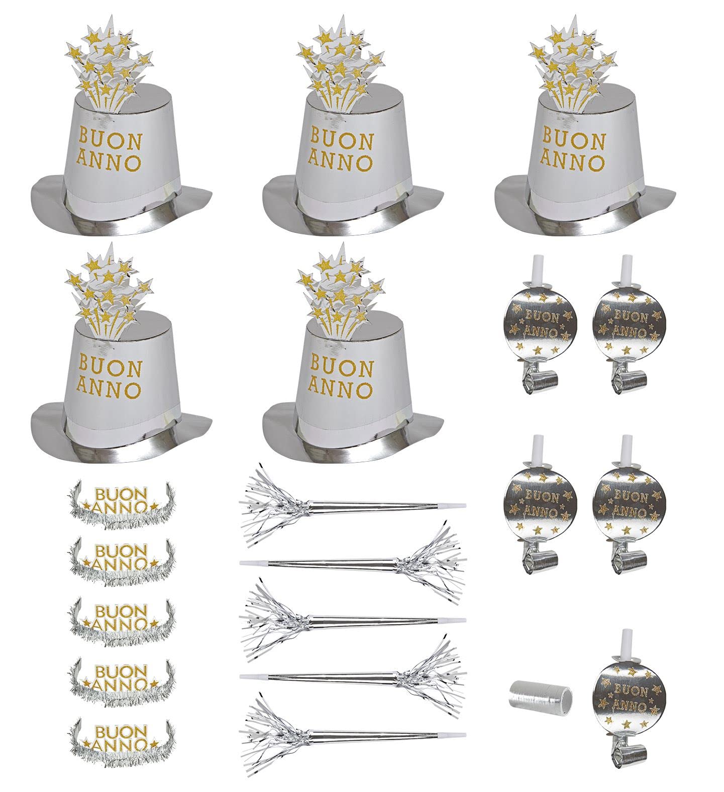 W WIDMANN MILANO Party Fashion - Set per la festa di Capodanno, 21 pezzi