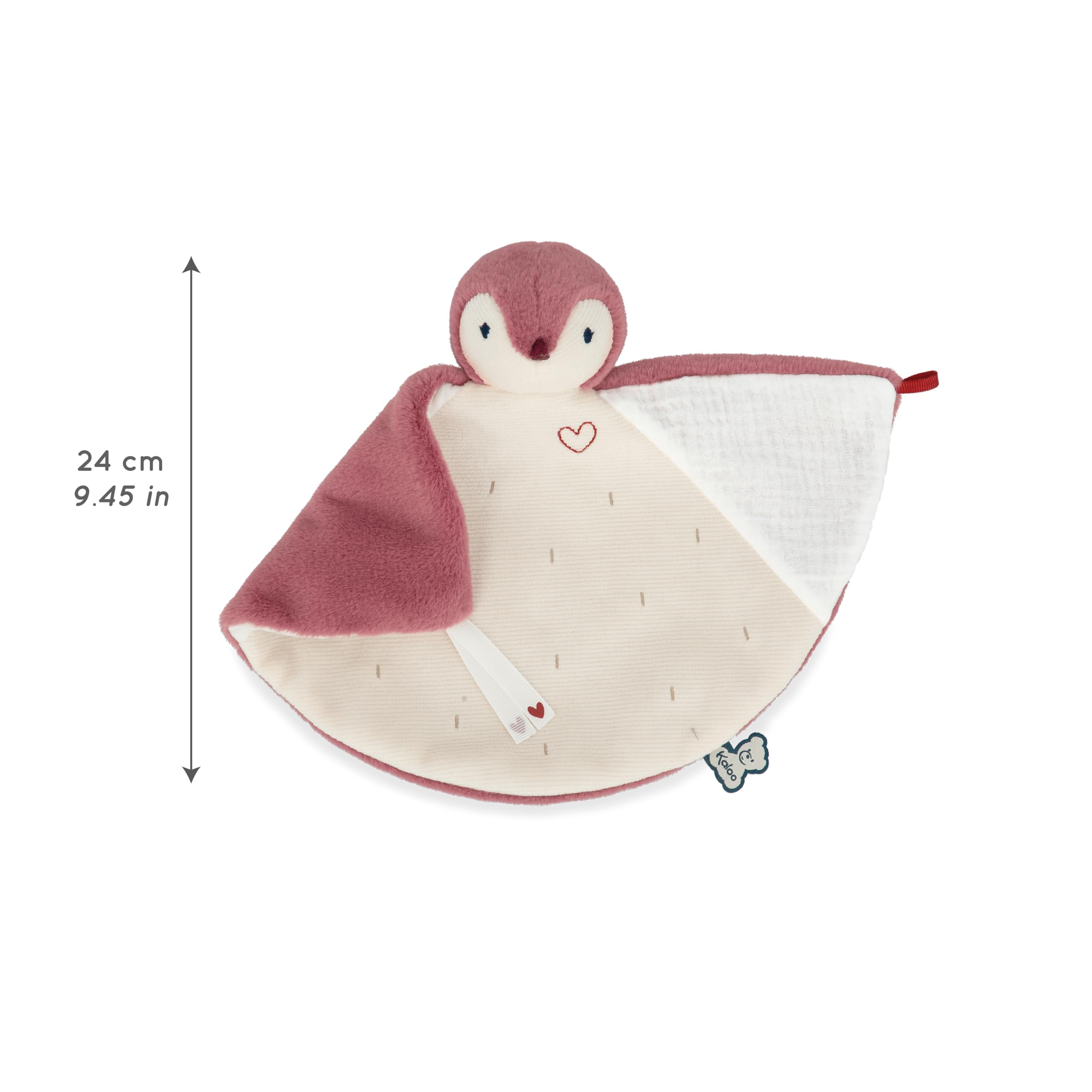 KALOO - Complices - Doudou Pinguino Rosa - Trattiene Gli Odori - 23 cm - dalla Nascita, K212007