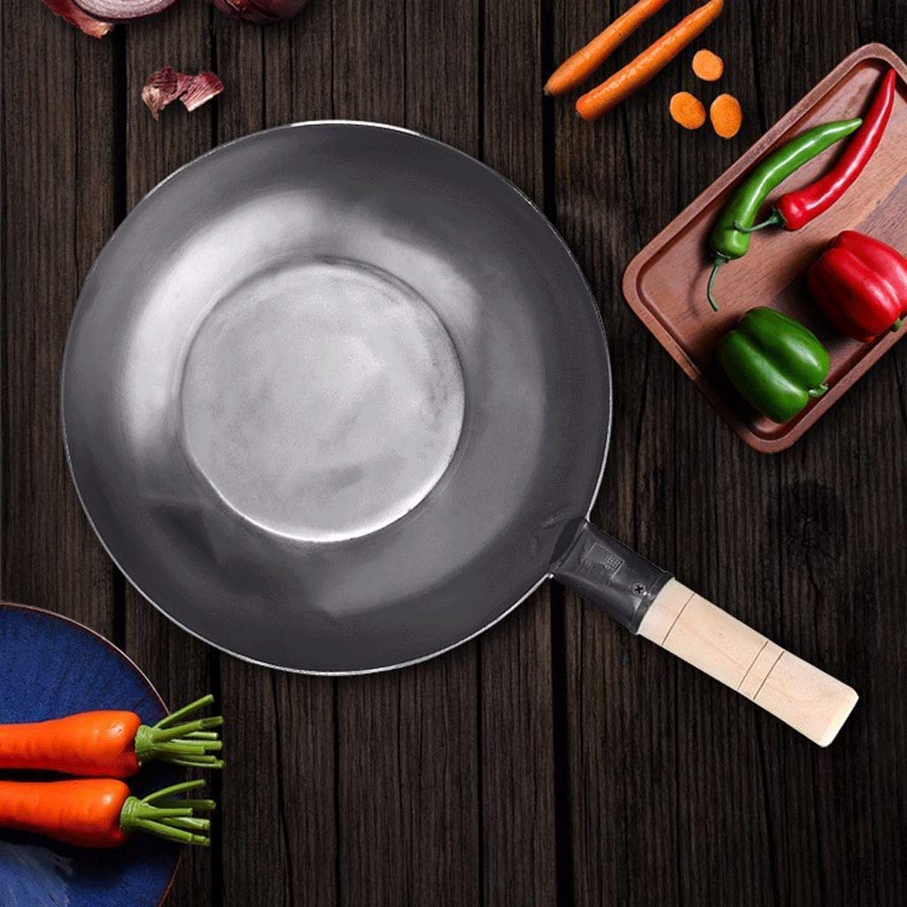 Padella wok in ghisa mandarino, pretrattata, serie Classic, rivestimento antiaderente