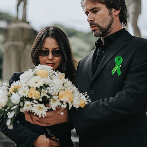 Miniatura 5 de Ysleen 50 cintas funerarias, cintas conmemorativas, pasadores funerarios clásicos, servicio conmemorativo, meditación, lazo personalizado con