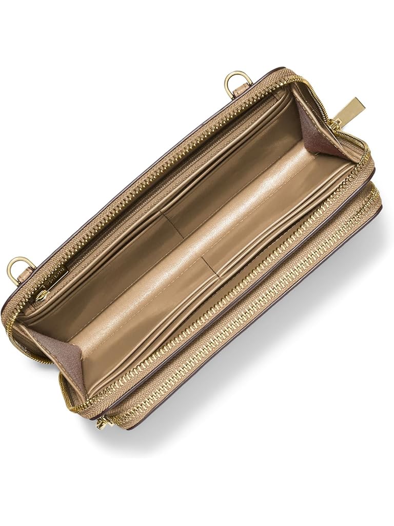 Beige Michael Kors Jet Set Large Continental Xbody