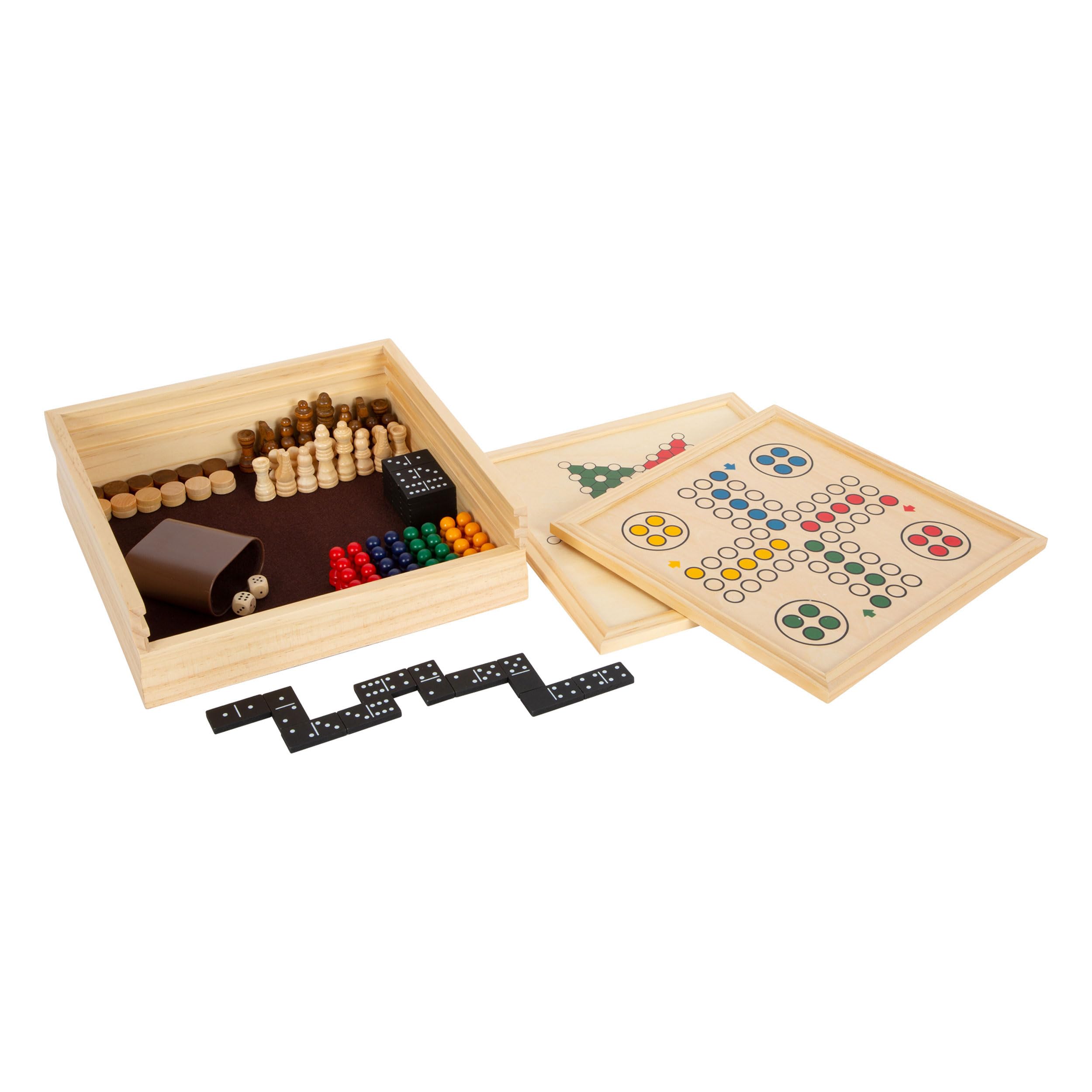 small foot Game Collection 7 classics made of wood, board games for the whole family for children from 6 years, 12322 - Image 2