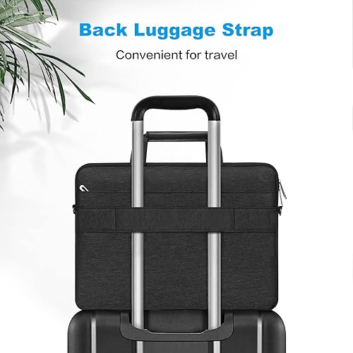 Miniatura 5 de MOSISO Bolsa de hombro para laptop, bolsa de computadora de 15 pulgadas compatible con MacBook, HP, Dell, Lenovo, Asus Notebook, funda para laptop