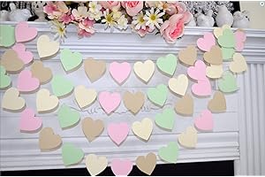 Neutral Valentine's Day Home Decor: Cute Chic Garland for a Touch of Love