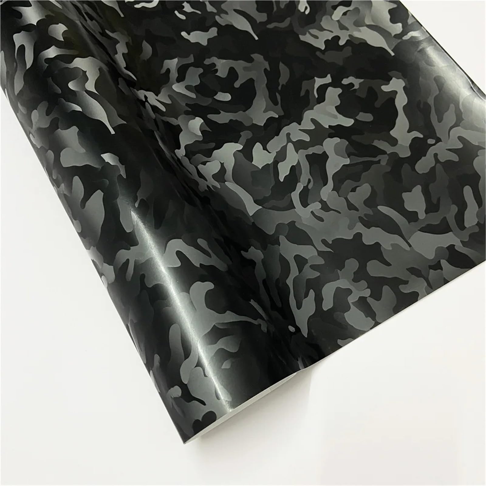 Folia do owijania samochodów Czarna folia z włókna węglowego Owijanie motocykli Naklejki ochronne na karoserię samochodu Folie karoseryjne(Black Ghost,20X152 CM)