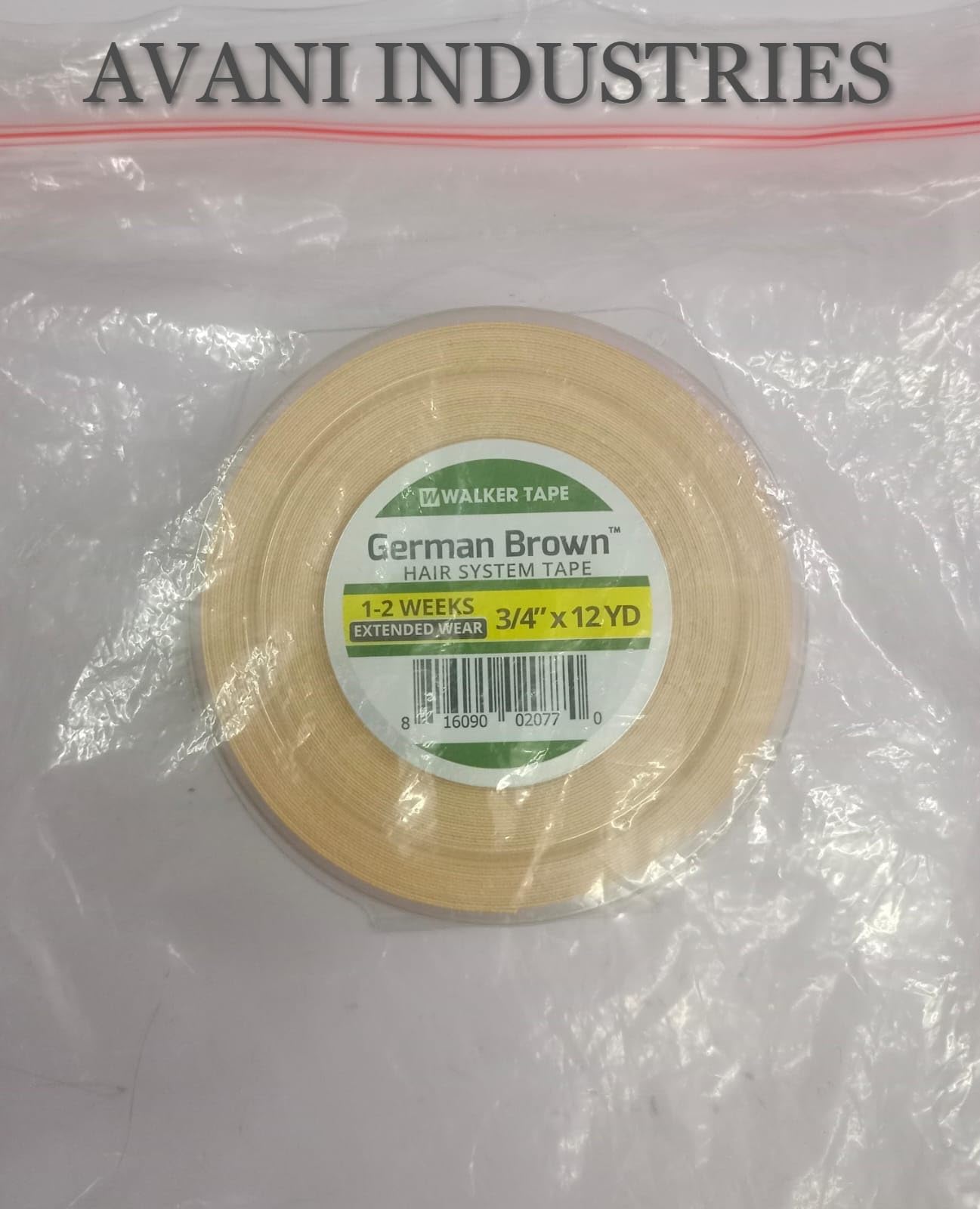 AVANI INDUSTRIES German Brown Cloth Tape 1inch 12 Yard Roll