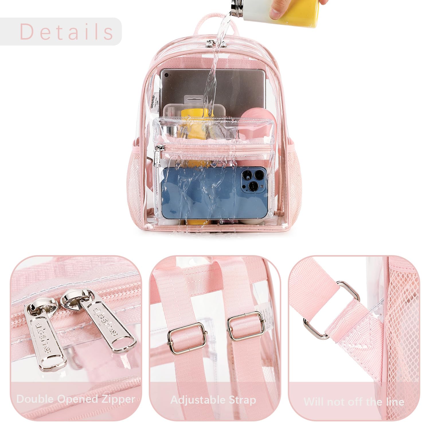 Abshoo Roses Backpack Snapklik.com : Abshoo Clear Mini Backpack Stadium Approved 12x12x6 ...