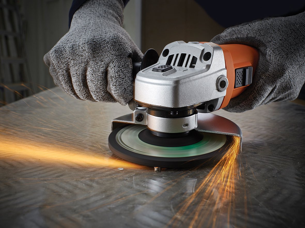 Black + Decker kg752-qs Smerigliatrice Confezione in cartone 125 mm 800 W