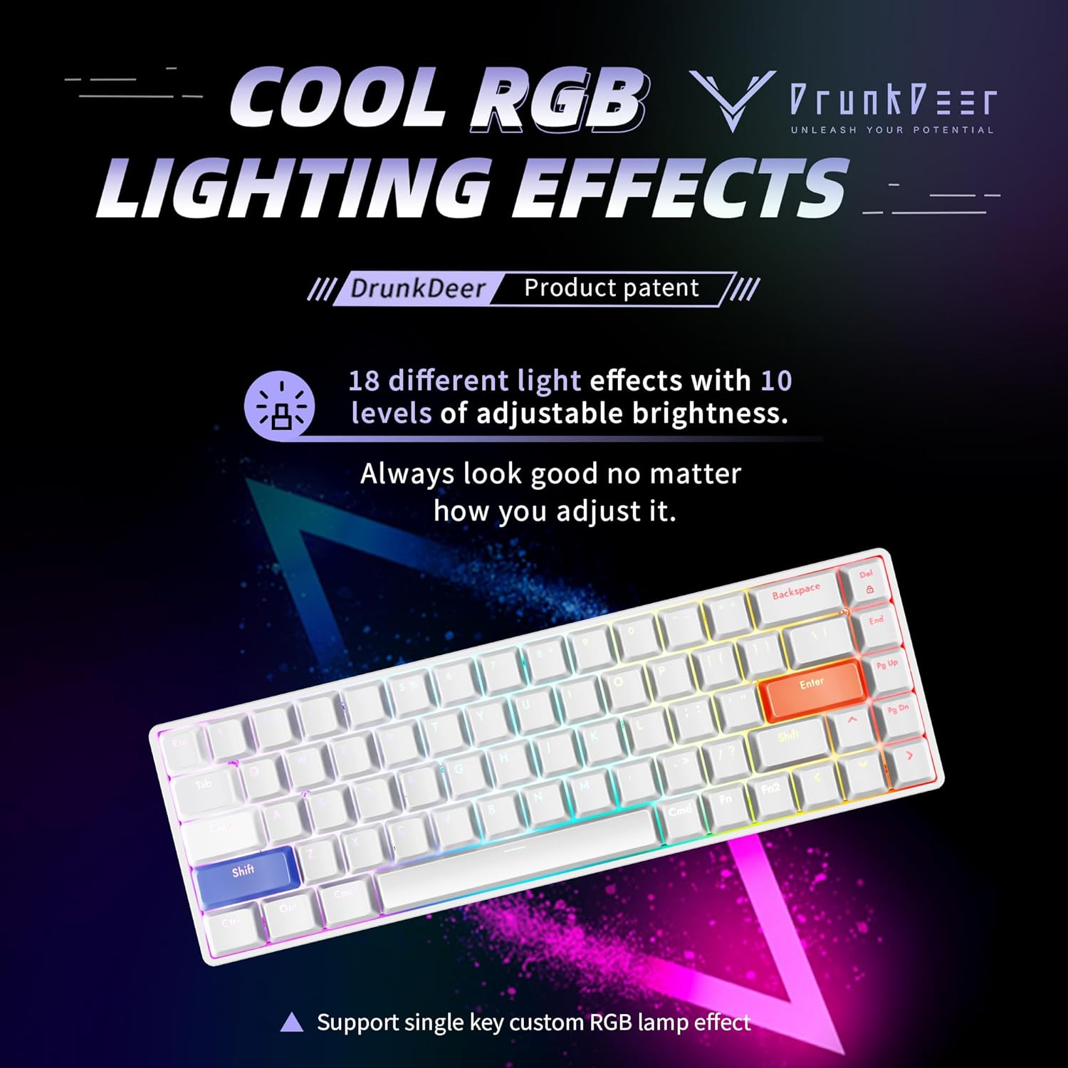 DrunkDeer G65 RGB Mechanical Keyboard TKL Compact Germany | Ubuy